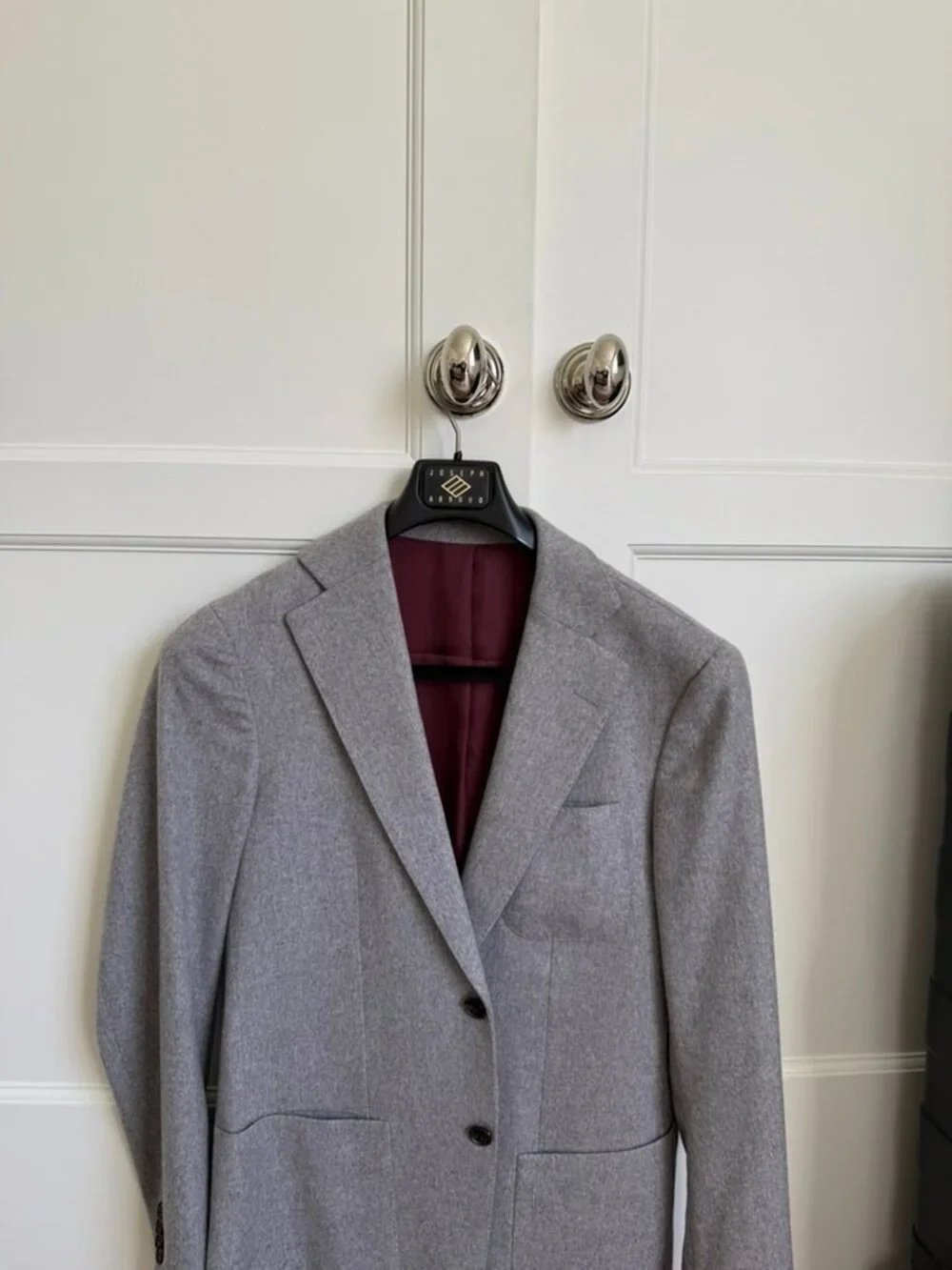 SuitSupply Grey Pure Cashmere Blazer (38R)